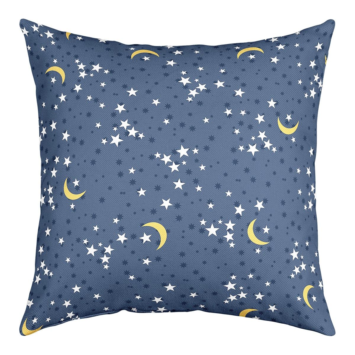 jejeloiu Star Moon Pillow Case Cushion Cover Night Sky Cushion Case Starry Sky Throw Pillow Cover for Kids Gilrs 1 Pillow Case Cushion Cover 20