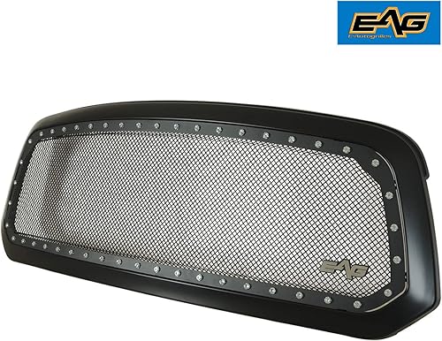 Miniatura 5 de Rejilla de alambre de acero inoxidable con remaches de EAG para 2013-2017 Dodge Ram 1500