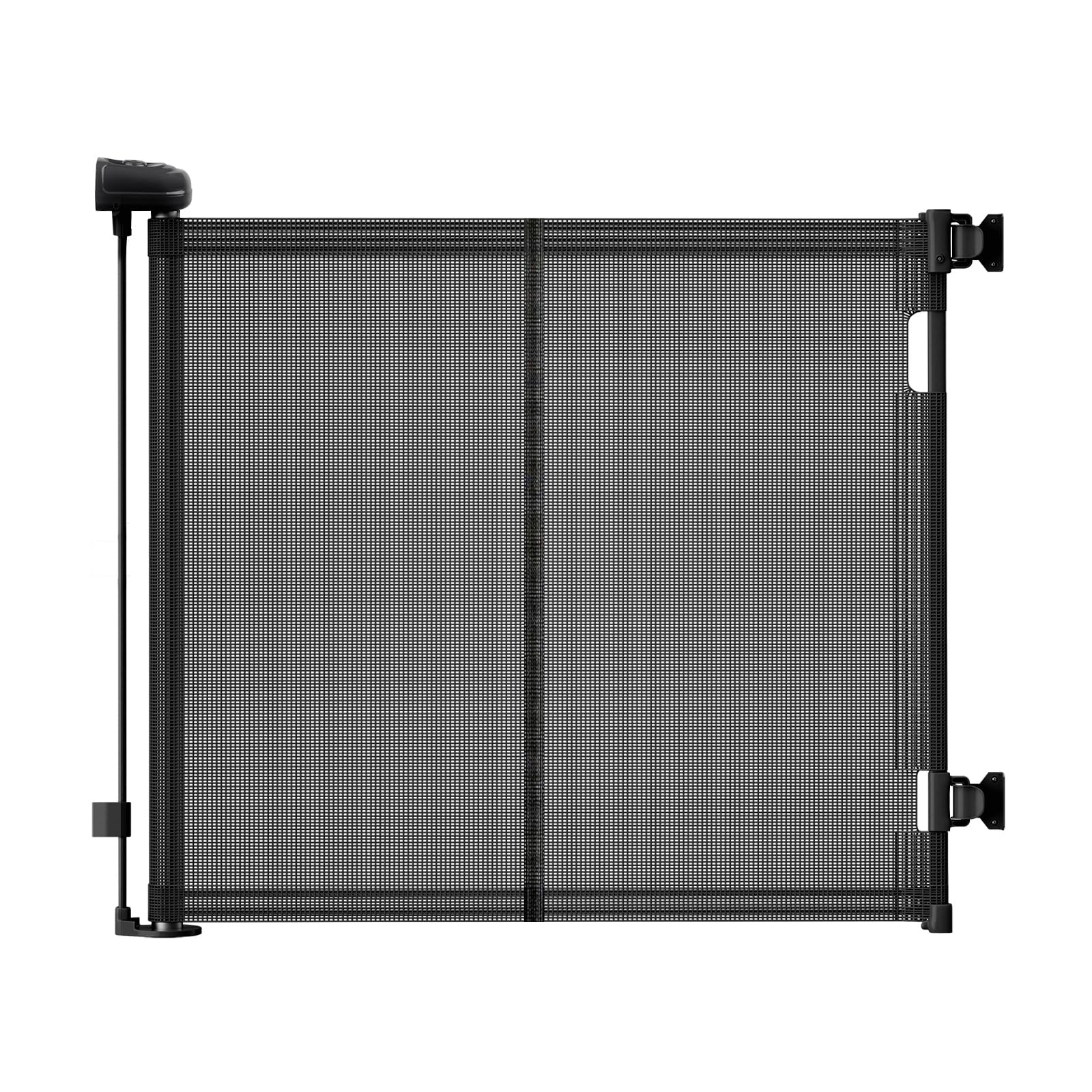 Reppenschutzgitter Ausziehbare für Babys,0-140 cm,83 cm Hoch Baby Absperrgitter Treppenschutzrollo,Einhändig Bedienbar,Geeignet für Treppen/Türen/Innen & Außen türschutzgitter (140cm/schwarz)