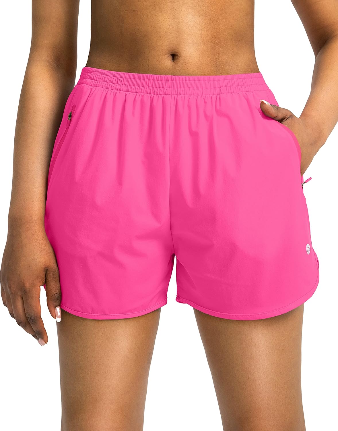 G Gradual Women's Running Shorts with Zipper Pockets Quick Dry Athletic Workout Gym 3" Shorts for Women with Comfy Liner