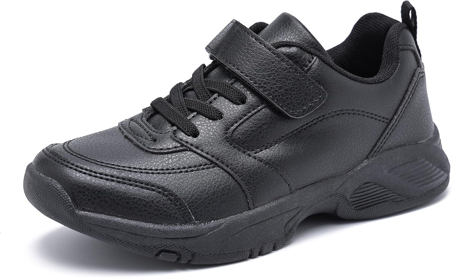 Kids Tennis Shoes for Boys Girls, Hook and Loop School Uniform Sneakers, Non-Slip Cheer Shoes for Little Kid/Big Kid - Image 7