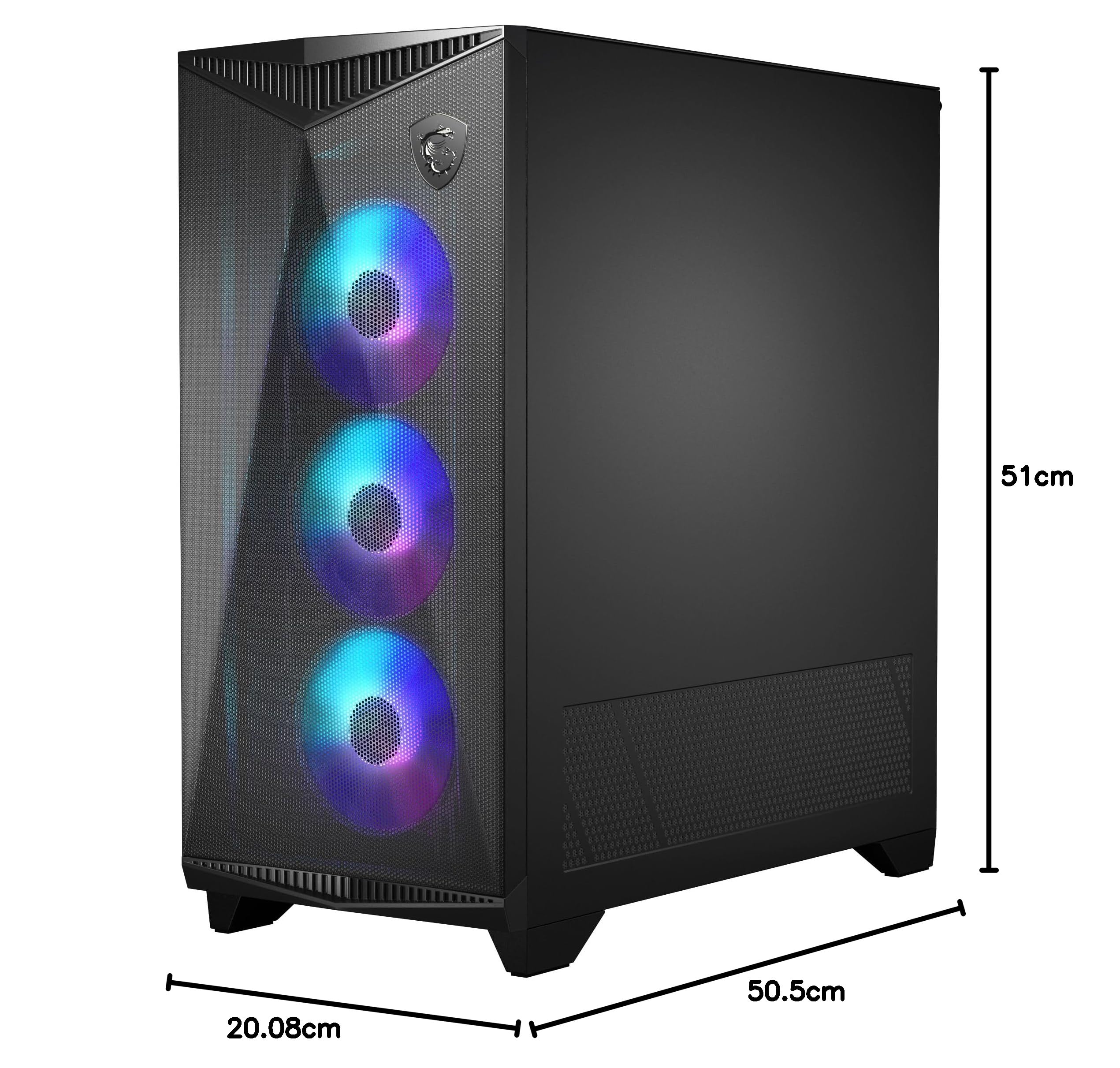PC- Case MSI MPG GUNGNIR 300R AIRFLOW - schwarz : Amazon.pl