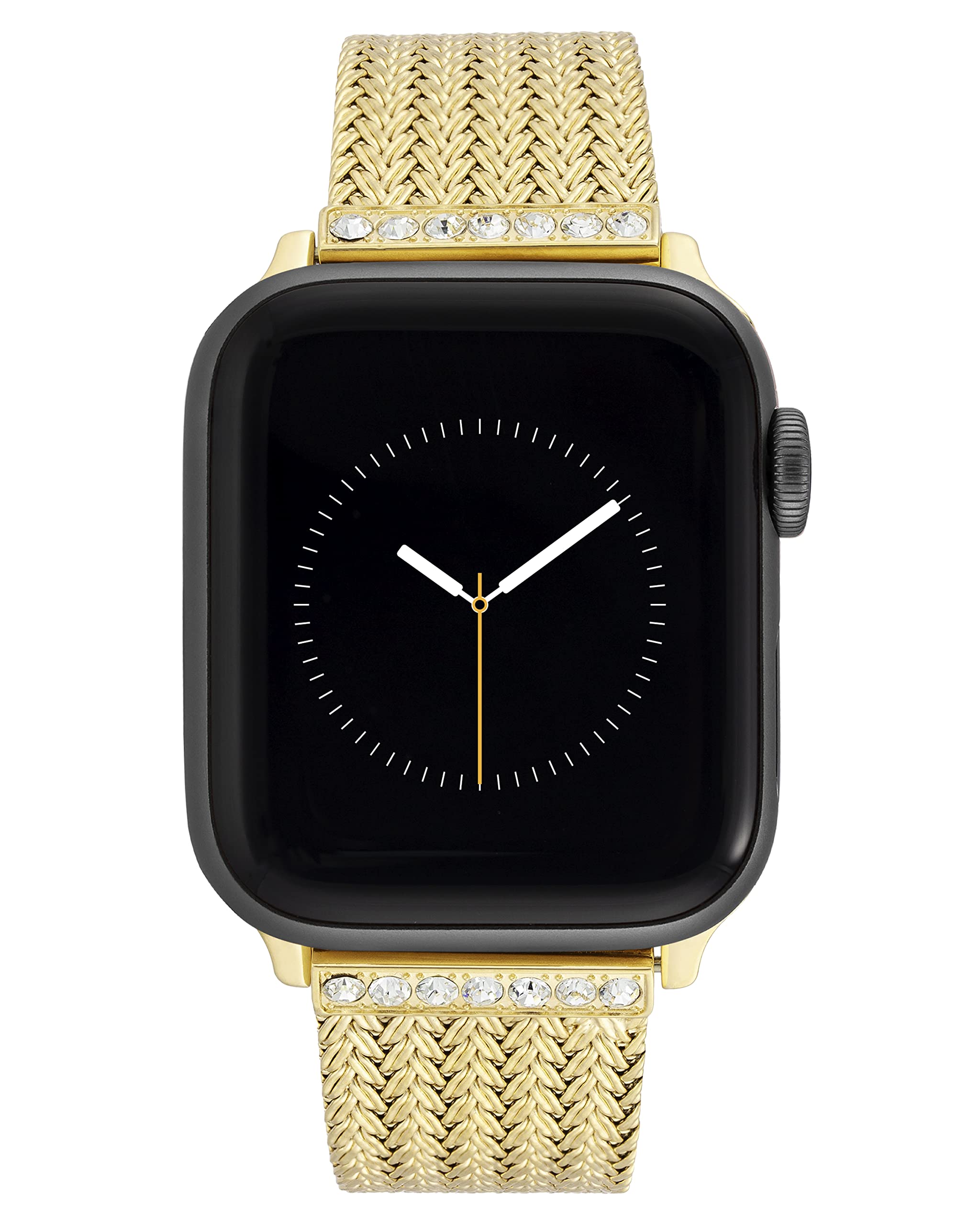 Anne Klein Mesh Fashion Band for Apple Watch Secure Adjustable Apple Watch Replacement Band Fits Most Wrists