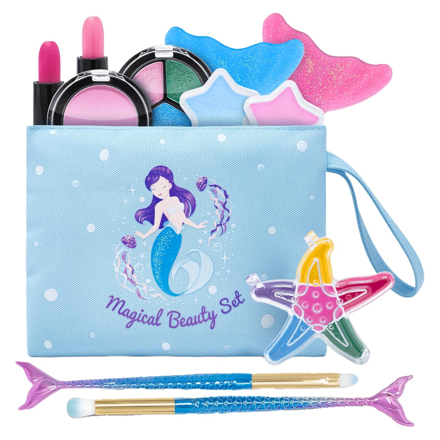 TOYLI Mermaid 13-Piece Washable Makeup Set for Kids South Korea Ubuy