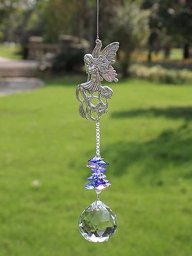 Miniatura 19 de Colgante de cristal para colgar en el jardín, diseño de prismas de cristal, ideal para decoración del hogar, regalo para mamá, amigos, abuela.