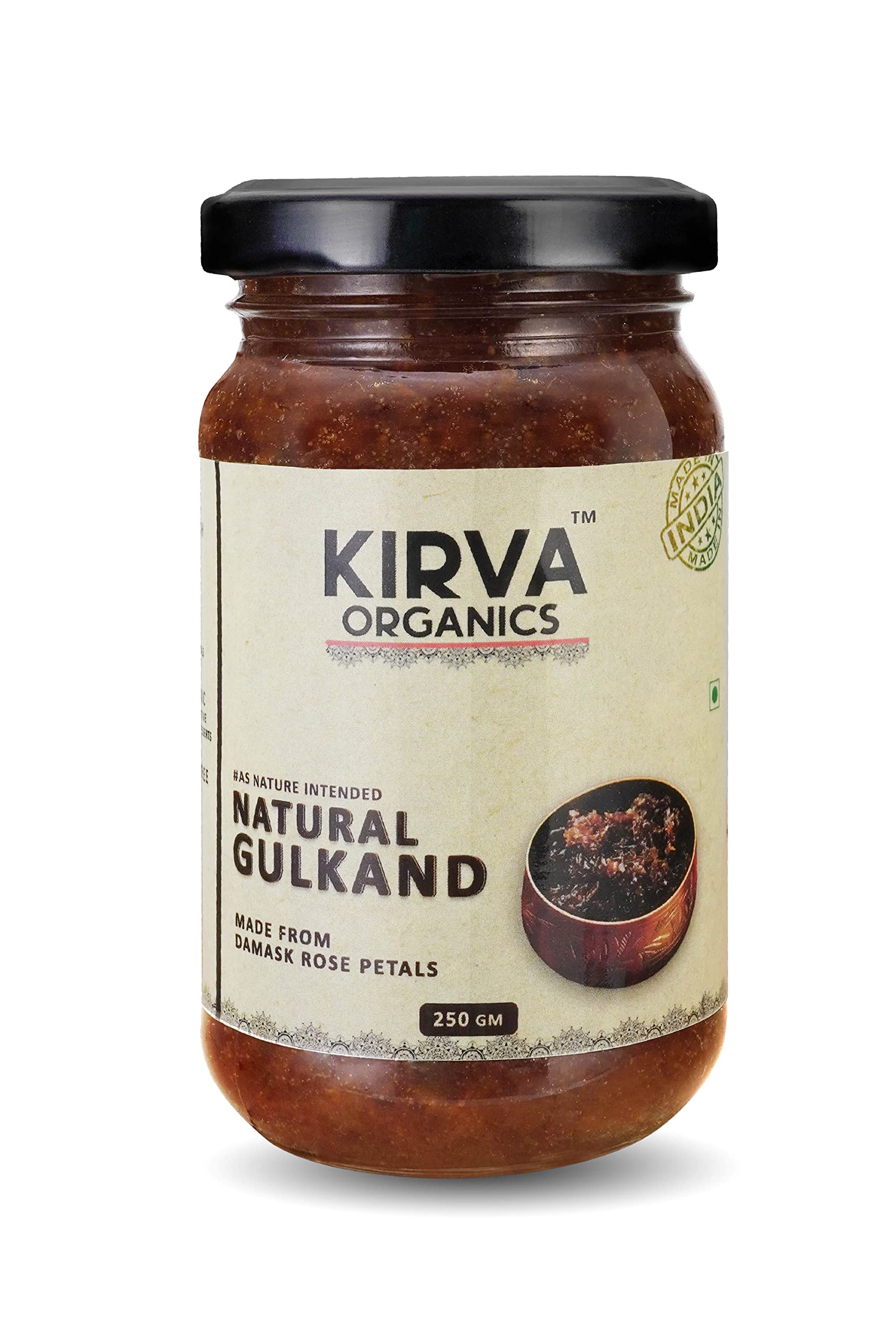 Kirva Organics Suncooked Natural Gulkand | Damask Rose Petals & Mishri - 250gm (Pack of 2) (B0994HSFCS) Amazon Price History, Amazon Price Tracker