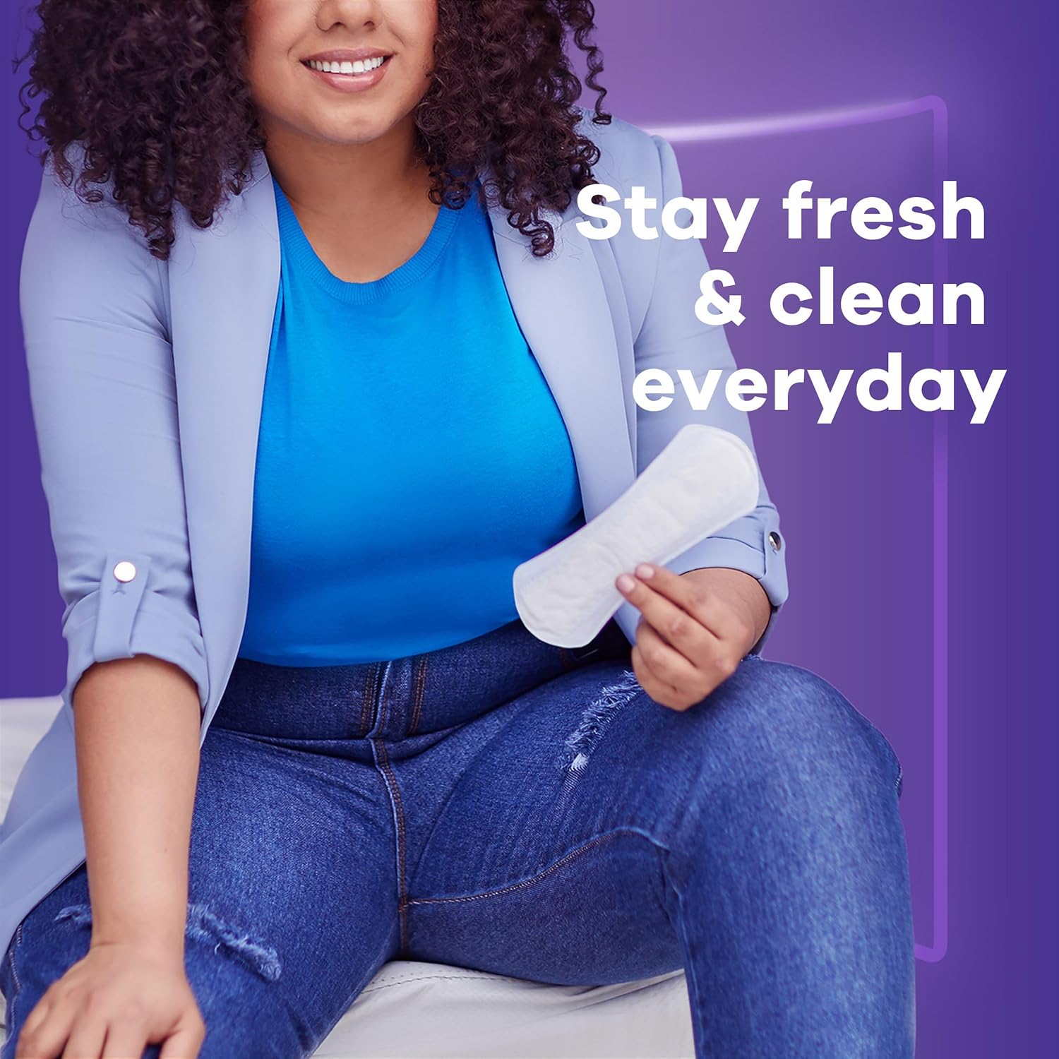 Always Anti-Bunch Xtra Protection Daily Liners, Extra Long Length, Unscented, Feel Clean and Comfortable, 116 Count - Image 3