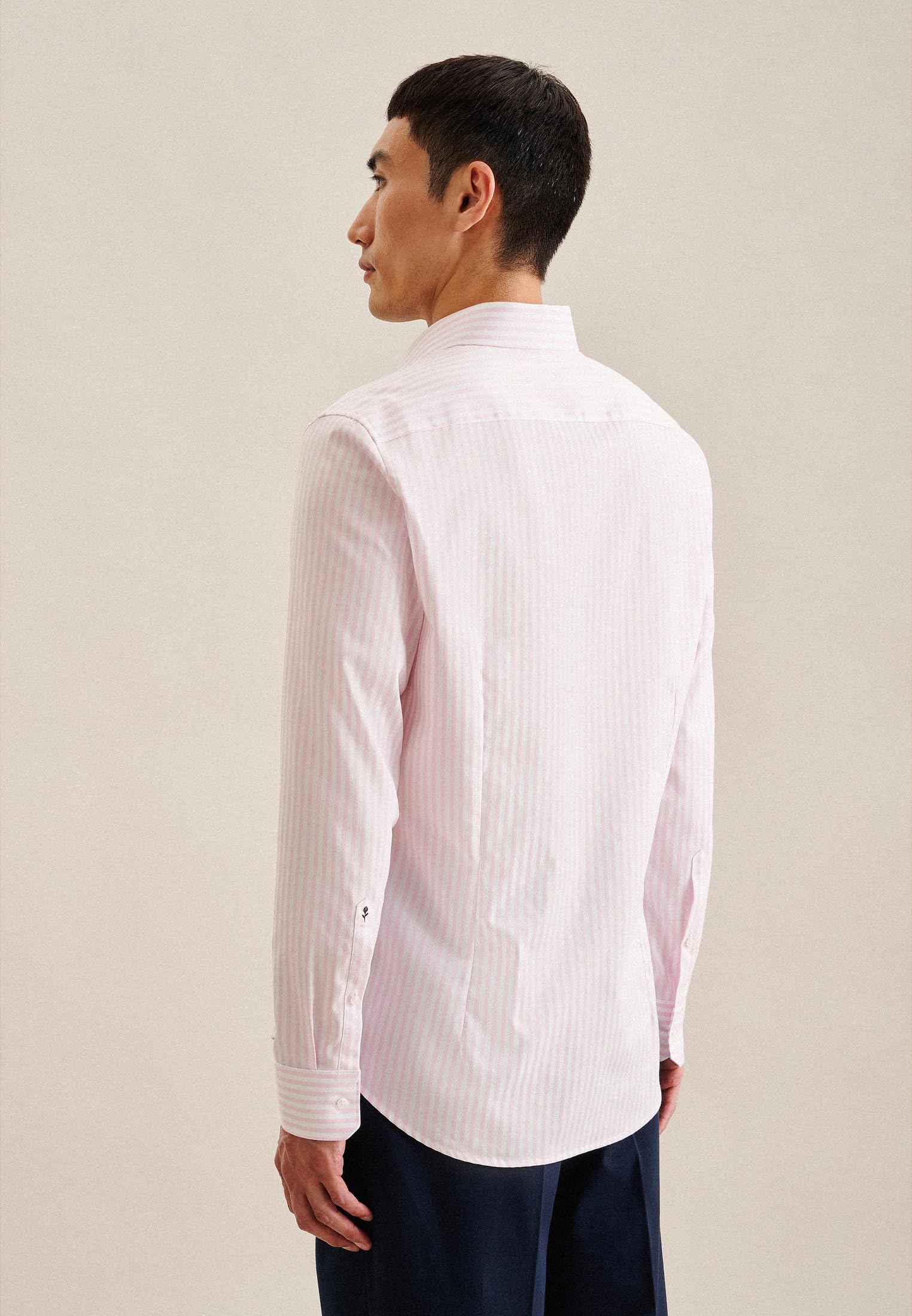 Seidensticker Herren Shaped Fit Langarm Hemd