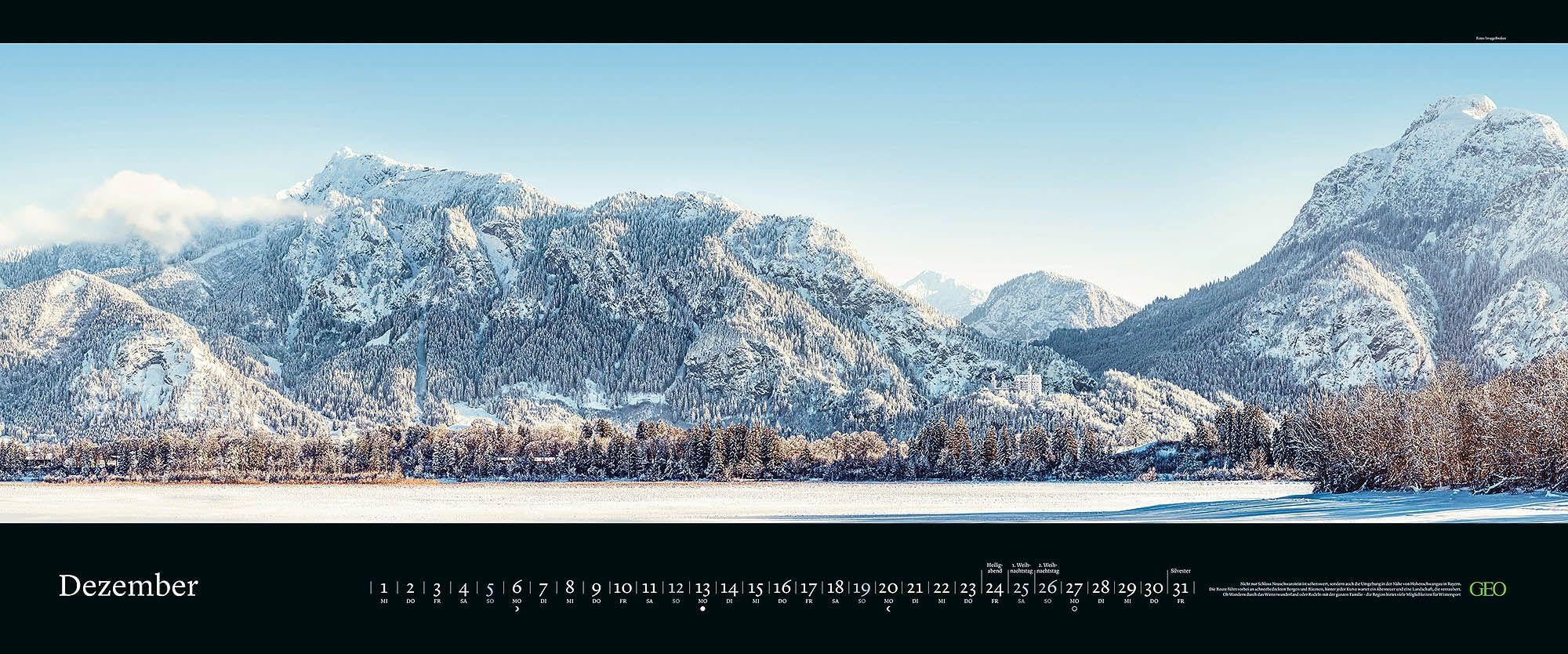 GEO Panorama: Orte der Stille 2027: XXL Wandkalender 120x50 cm mit 12 Naturfotografien, deutschem Kalendarium und Spiralbindung | XXL Wandkalender 120x50 cm mit 12 Naturfotografien, deutschem Kalendarium und Spiralbindung