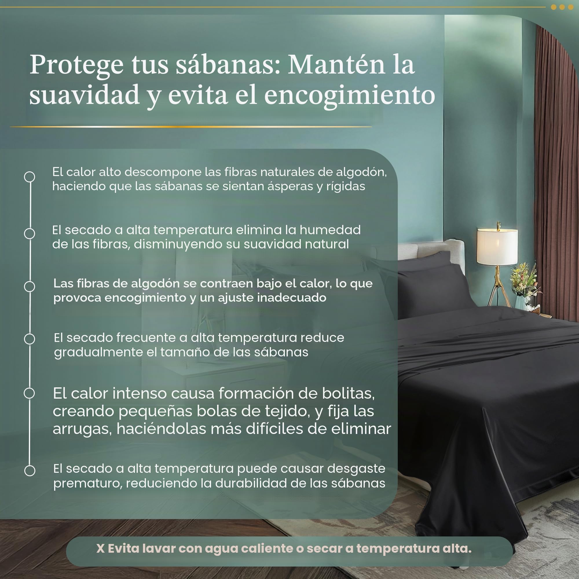 Chateau Home Collection - Juego de sábanas de satén de algodón Egipcio de 800 Hilos, con Bolsillo Profundo