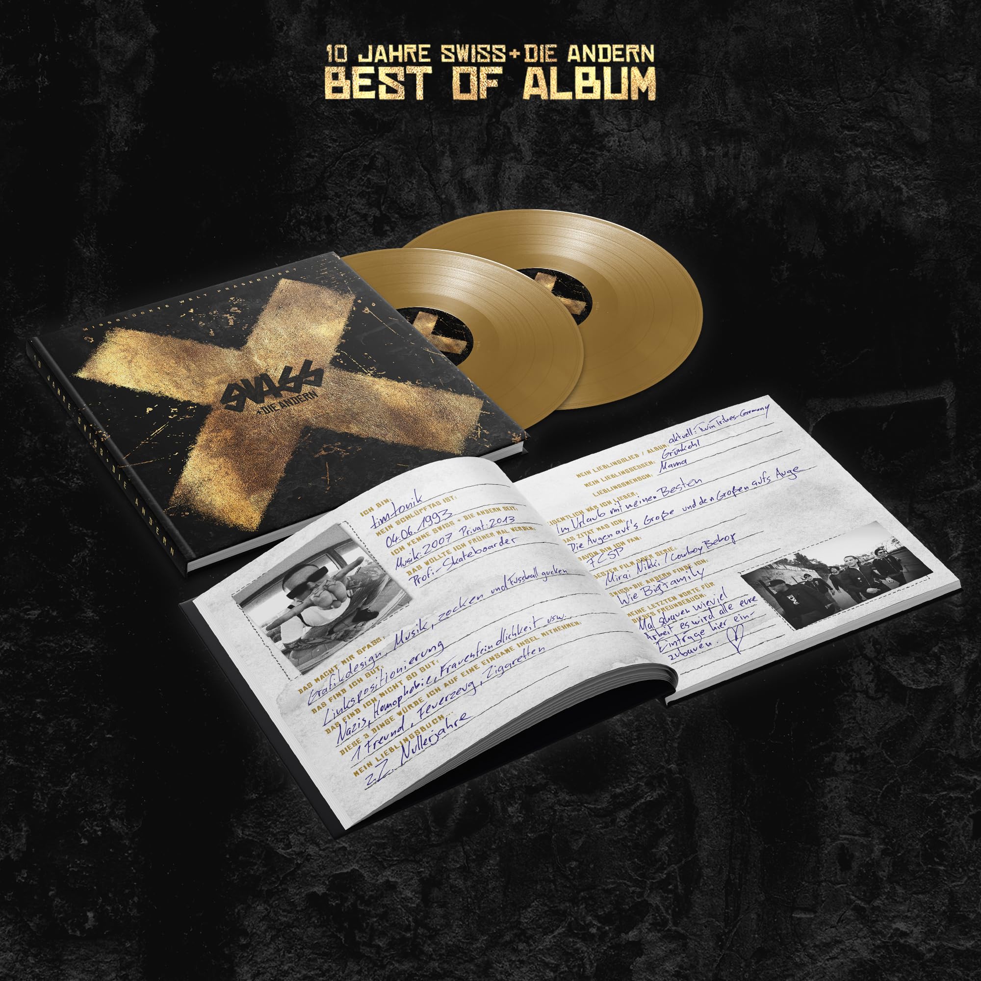 10 Jahre Swiss & Die Andern - Best Of Album [Ltd. Gold] + Freundebuch, Neues Album