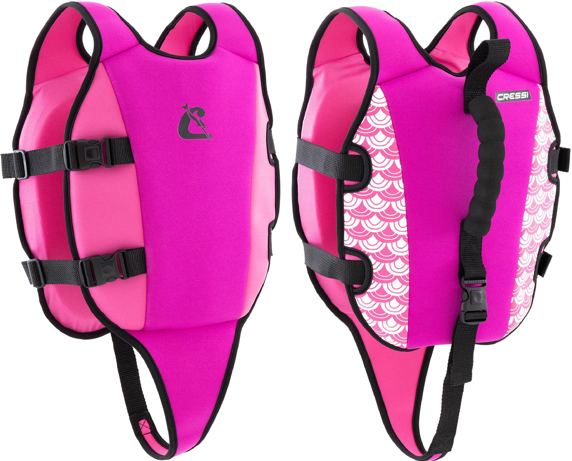 CRESSI Little Turtle Swim Vest-Giubbotto da Nuoto in Neoprene per Bambini, dotato di Doppia Impugnatura-Ottimo Aiuto al Galleggiamento e all’Equilibrio in Acqua