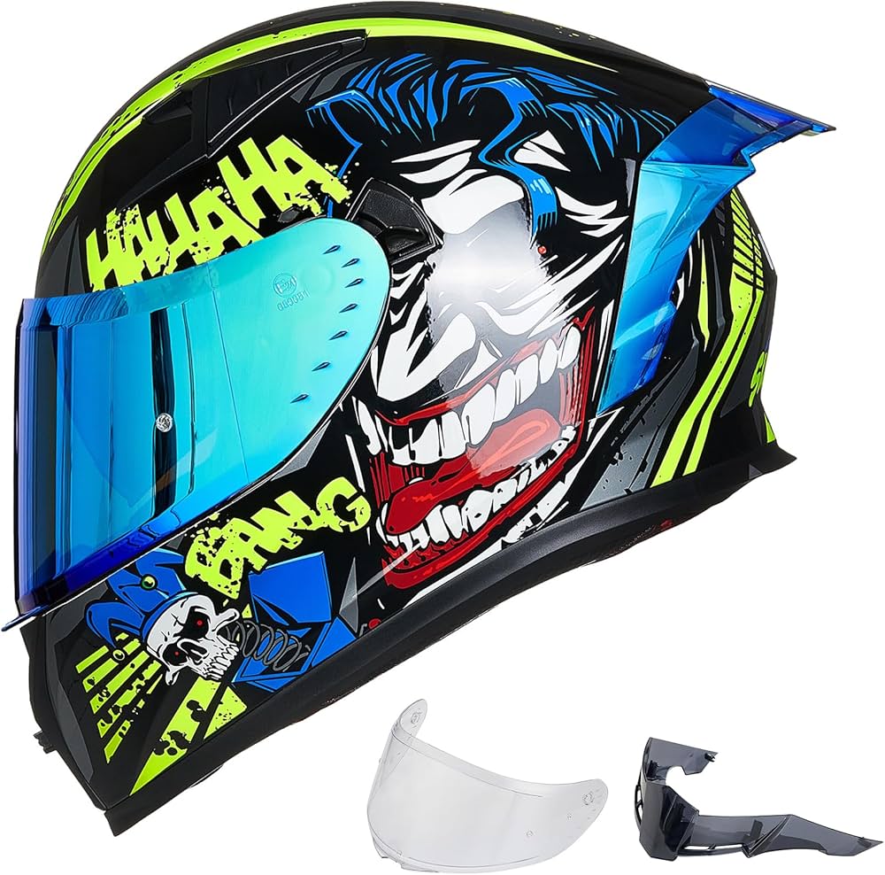 M✩ ILM Motorcycle Helmet Full Face with Pinlock Compatible