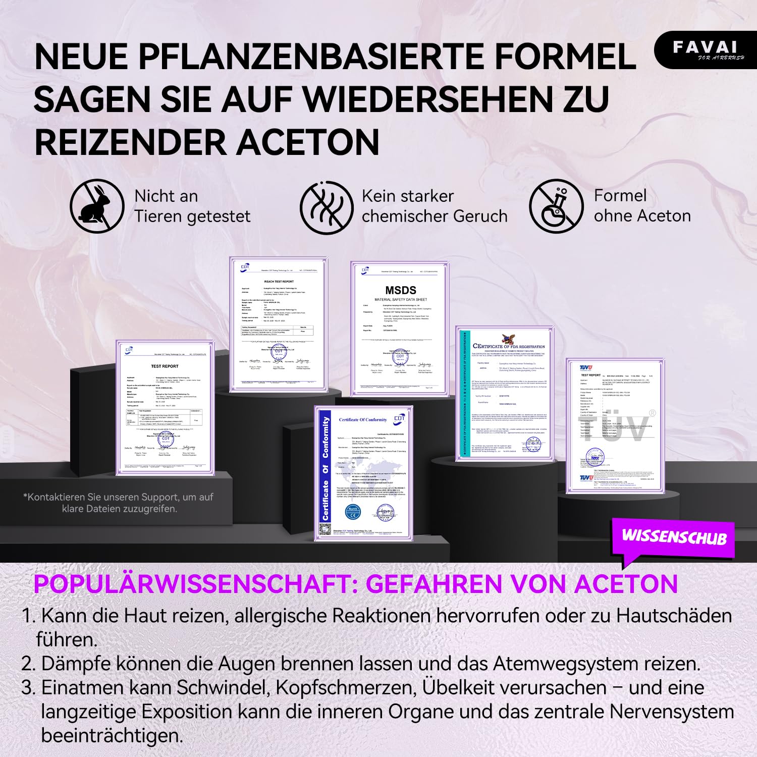 FAVAI 12 Farben UV Gel Nagellack Airbrush – Babyboomer Nägel, French Maniküre, Ombré Effekt, Airbrush Gel für Nägel, Nagel Deko – HOT-12 Kollektion