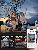 NBD 8K Digital Camera 64MP UHD, Autofocus Vlogging Camera with 180° Flip Screen & WiFi, 16X Zoom Compact Camera with 1.8 Night Vision, Hot Shoe, 64GB TF Card & 2 Batteries (Graphite)