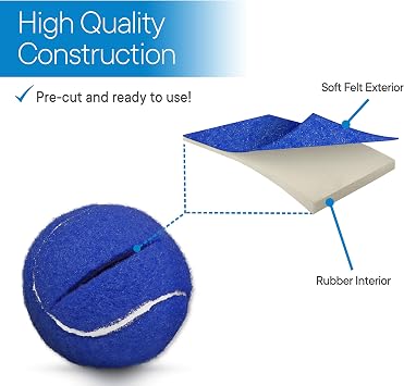 RMS Walker Glide Balls - Precut Opening for Easy Installation, Fit Most Walkers