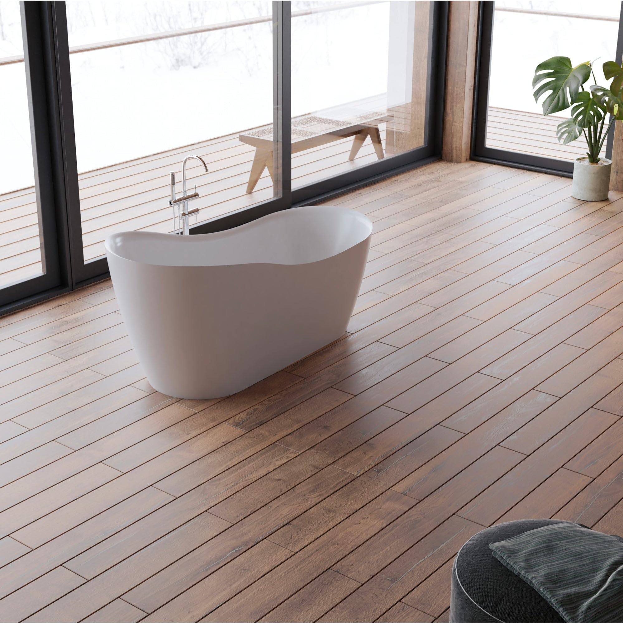 SPALINA Jazz - Bañera exenta Rectangular L. 170 x l. 78 cm