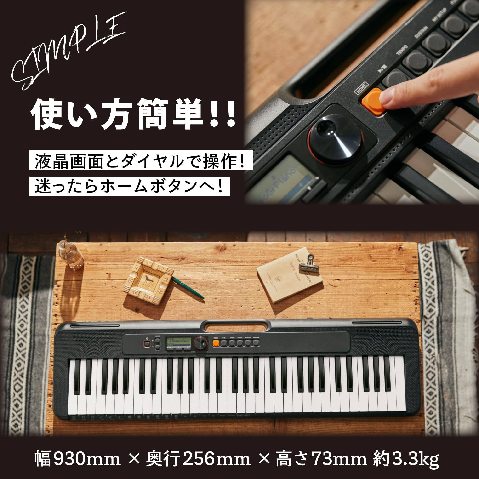 Amazon | 電子キーボード CT-S195(ブラック) 61鍵盤 軽量&コンパクト