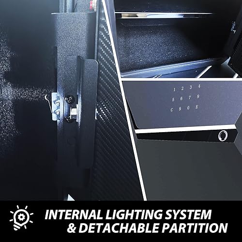 Miniatura 7 de Caja de seguridad inteligente con huellas dactilares (1.2 pies cúbicos-30 años)