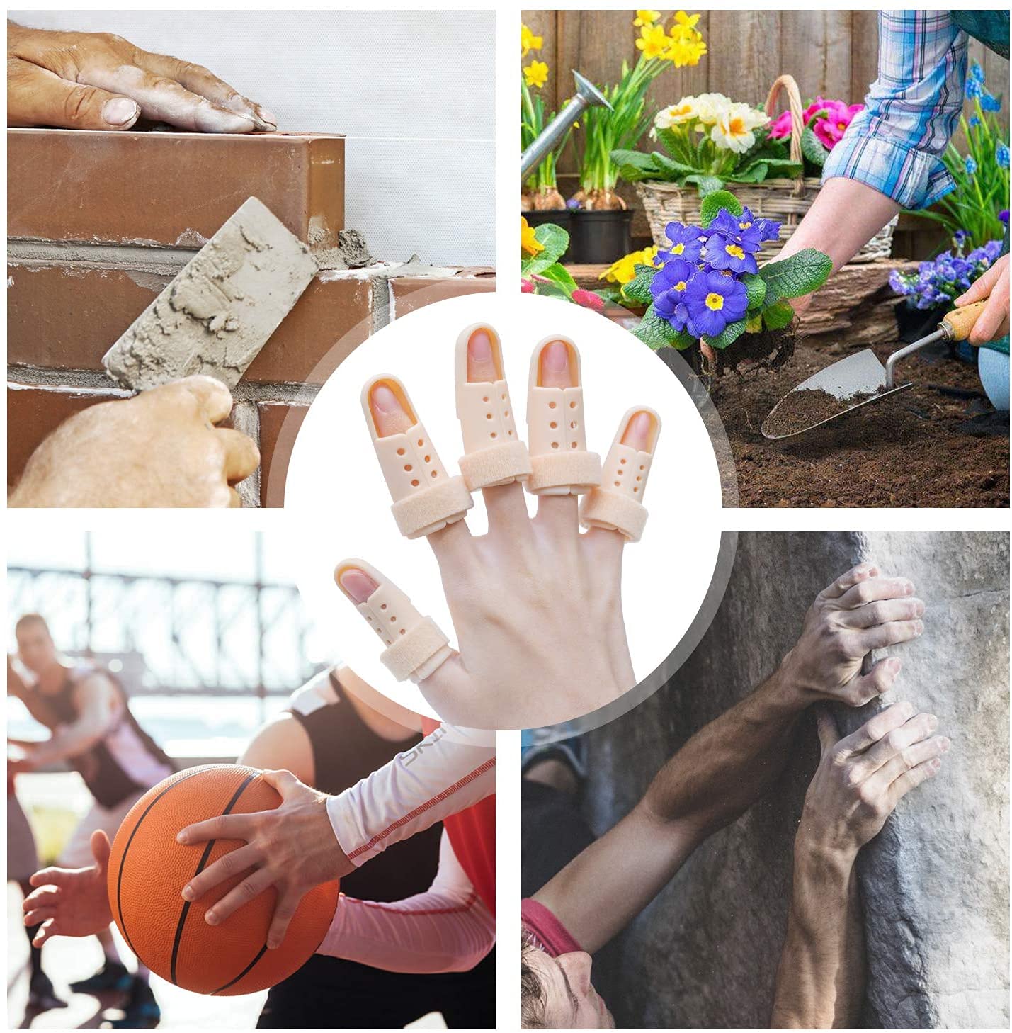 Sumifun Stack Splints, 5 PCS Finger Splint for Pinky, Slim Finger