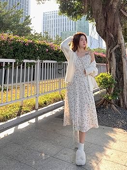 ワンピース Muguet printed Romantic Dress kyoplan / Muguet-printed Romantic Dress
