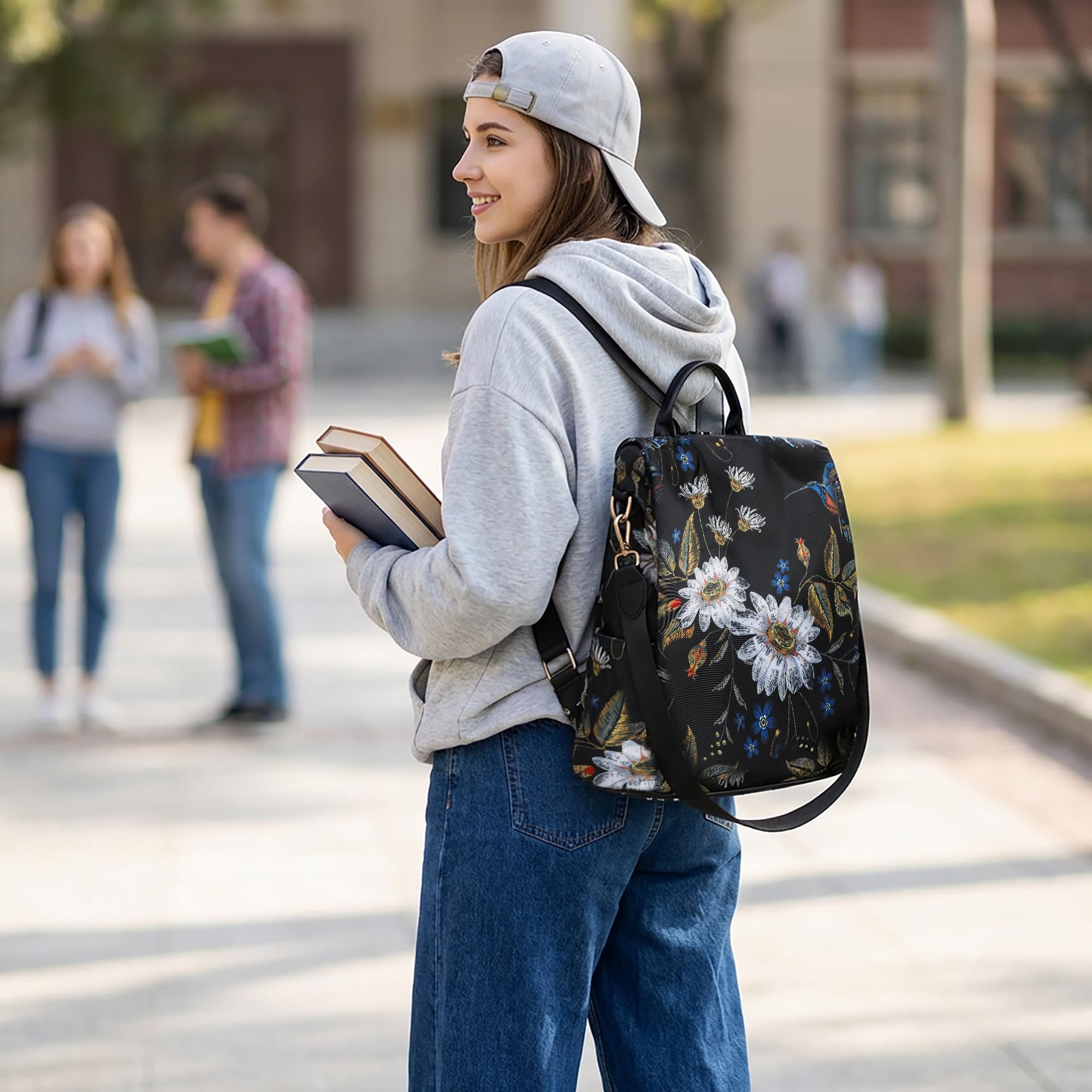 Moda Zaino Donna Borsa a tracolla Leggero Viaggio Turismo Scuola Grande Capacità Borsa a Tracolla Borsa Scuola