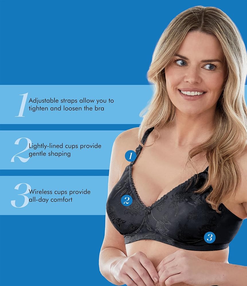 Bestform 5006222 Floral Jacquard Wireless Soft Cup Bra with