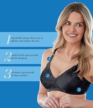 Bestform 5006222 Floral Jacquard Wireless Soft Cup Bra with