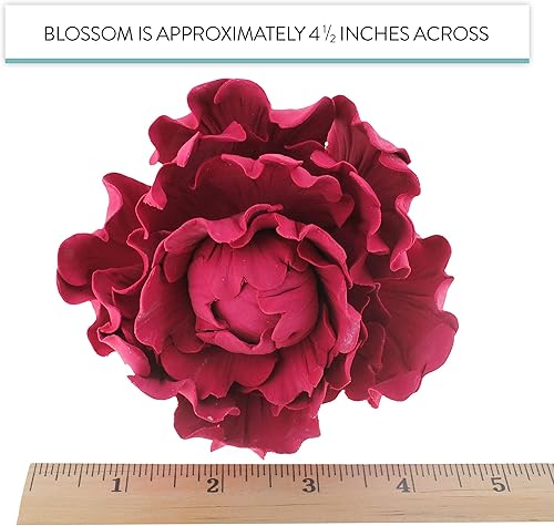 Miniatura 6 de Global Sugar Art Chef Alan Tetreault - Pastel de azúcar de peonía premium, 1 unidad