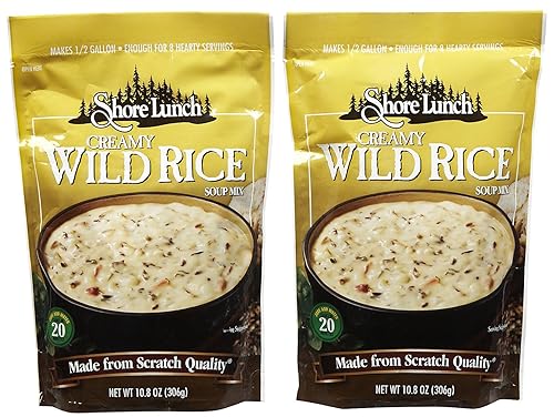 Shore Lunch Mezcla cremosa de sopa de arroz silvestre, 10.8 onzas, paquete de 2