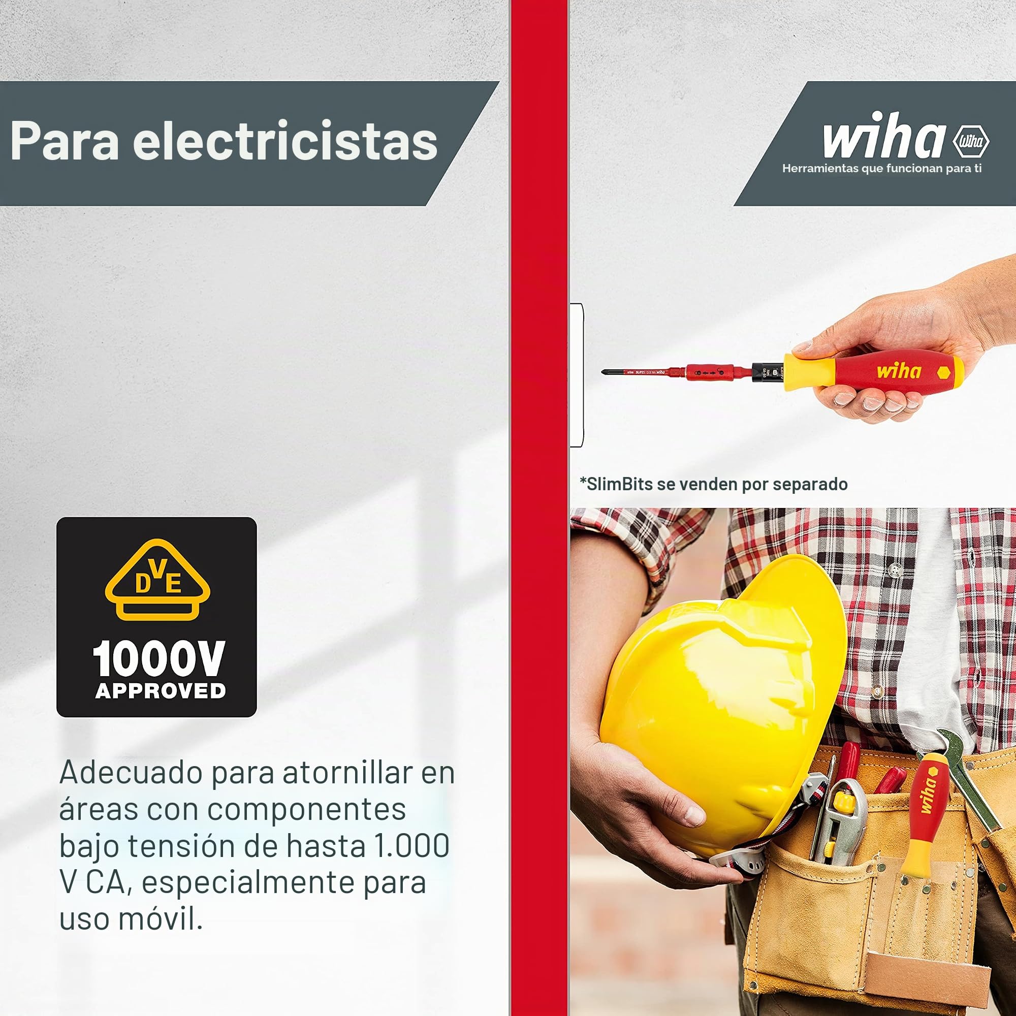 Wiha Destornillador dinamométrico TorqueVario®-S electric con limitación del par de apriete de ajuste variable 2-7 (26627)