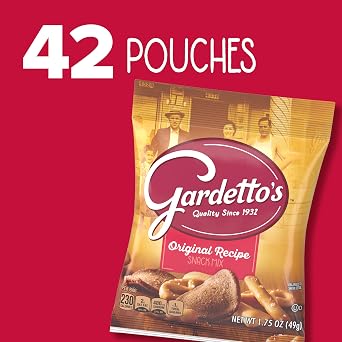Gardetto's Snack Party Mix, Original Recipe, Single Serve Bags, 42 Ct