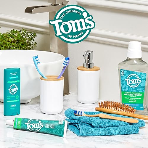 Miniatura 7 de Tom's of Maine Wicked Fresh! Pasta dental anticaries con flúor natural, paquete de 3, 4.0 onzas