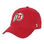 NCAA Zephyr Utah Utes Mens Scholarship Relaxed Hat, Adjustable, Team Color