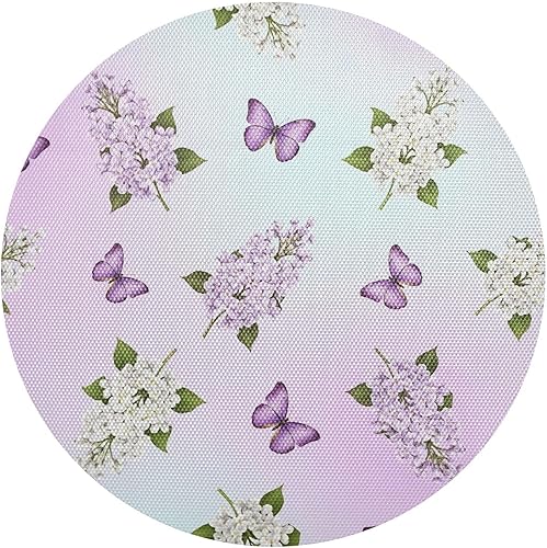Purple Butterflies Gradient Table Placemat, Washable Non Slip Heat Resistant Placemats for Kitchen one sizex4