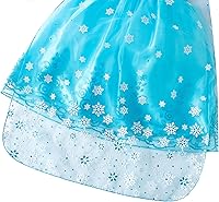 Vista 7 de Aoiviss Disfraz de princesa Elsa para niñas, vestido de Frozen para Halloween, cumpleaños, cosplay