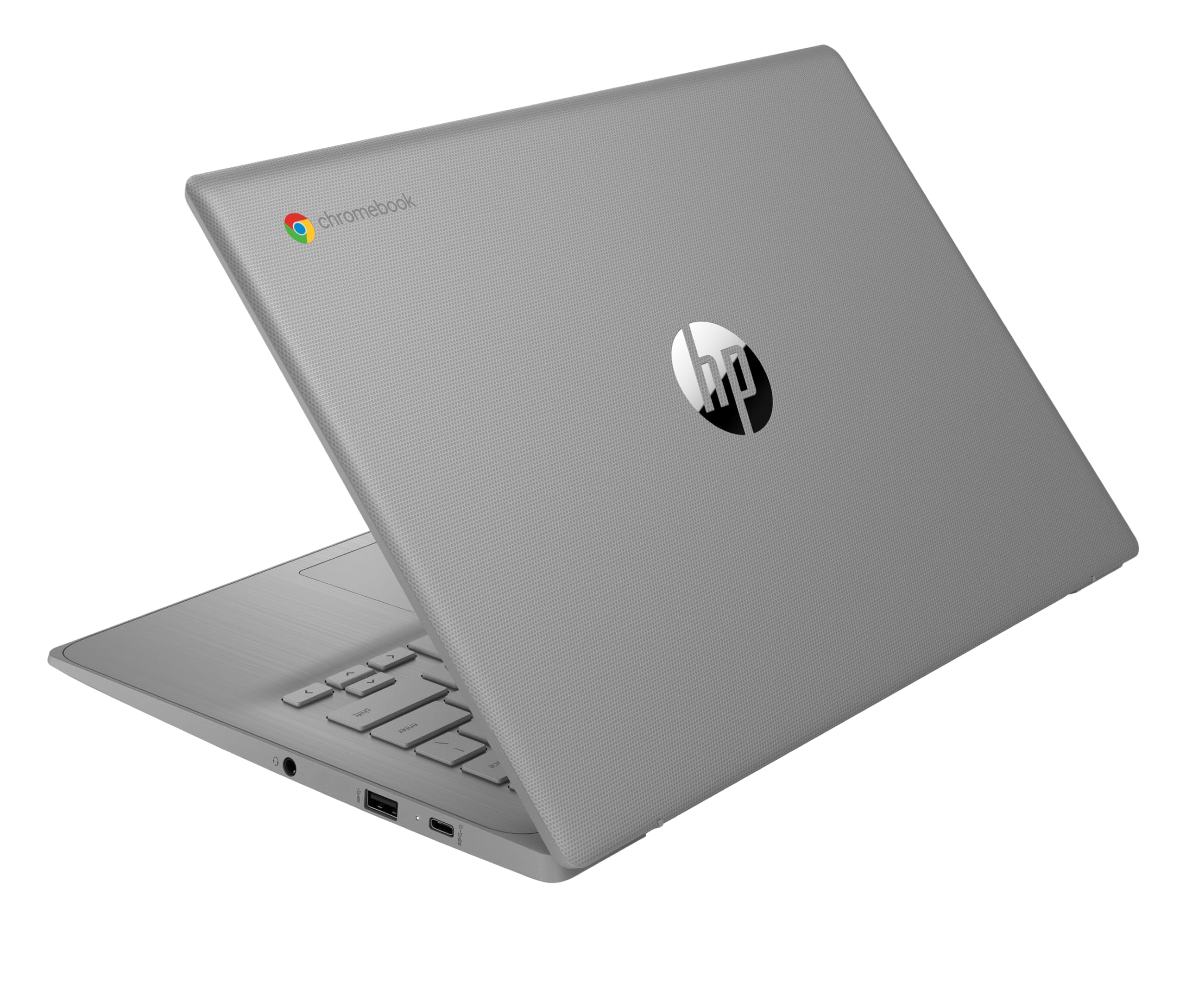 HP Chromebook 14" | Intel Celeron N4500 Processor | 4GB RAM | 64GB eMMC | Intel UHD Graphics | HD Anti-glare Display | Chrome OS | Dual Speakers | USB-C Fast Charging | Modern Grey | 14a-ne1000sa — view 13