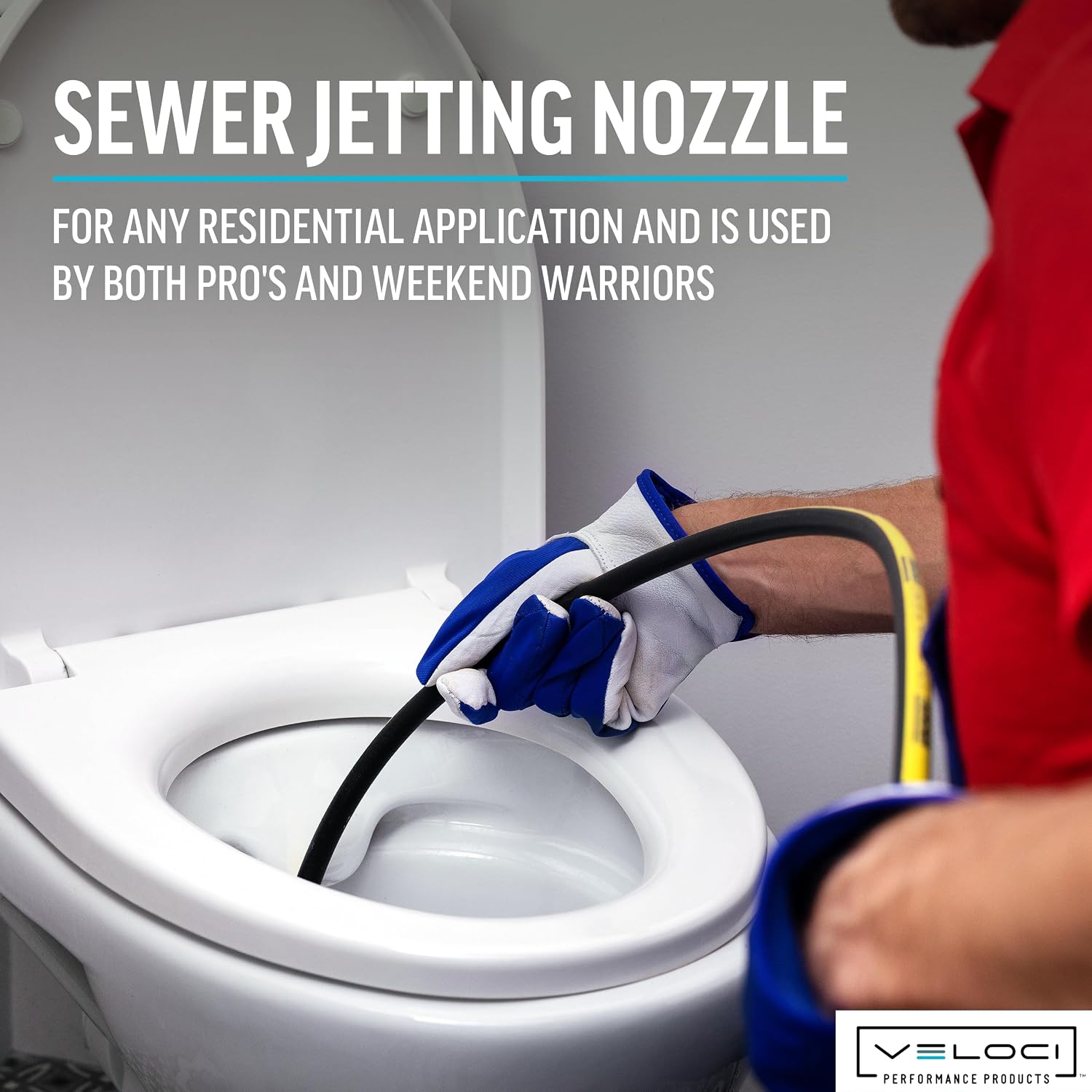 MTM Hydro Sewer Jetter Nozzle for Pressure Washer, High Pressure Power Washer Hose Nozzle for Drain Jetting, Stainless Steel 1/4” Female NPT 5000 PSI Commercial Grade