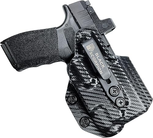 Miniatura 8 de Black Scorpion Gear Dentro de la cintura Cinturón Wing Tuckable Holster se adapta a Springfield Hellcat Pro wTLR-7A