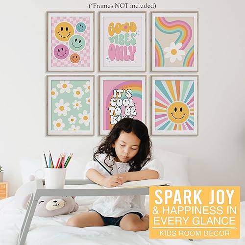 Miniatura 7 de Hadley Designs Decoración de pared retro para habitación de niñas, decoración de pared genial, decoración estética de guardería o dormitorio