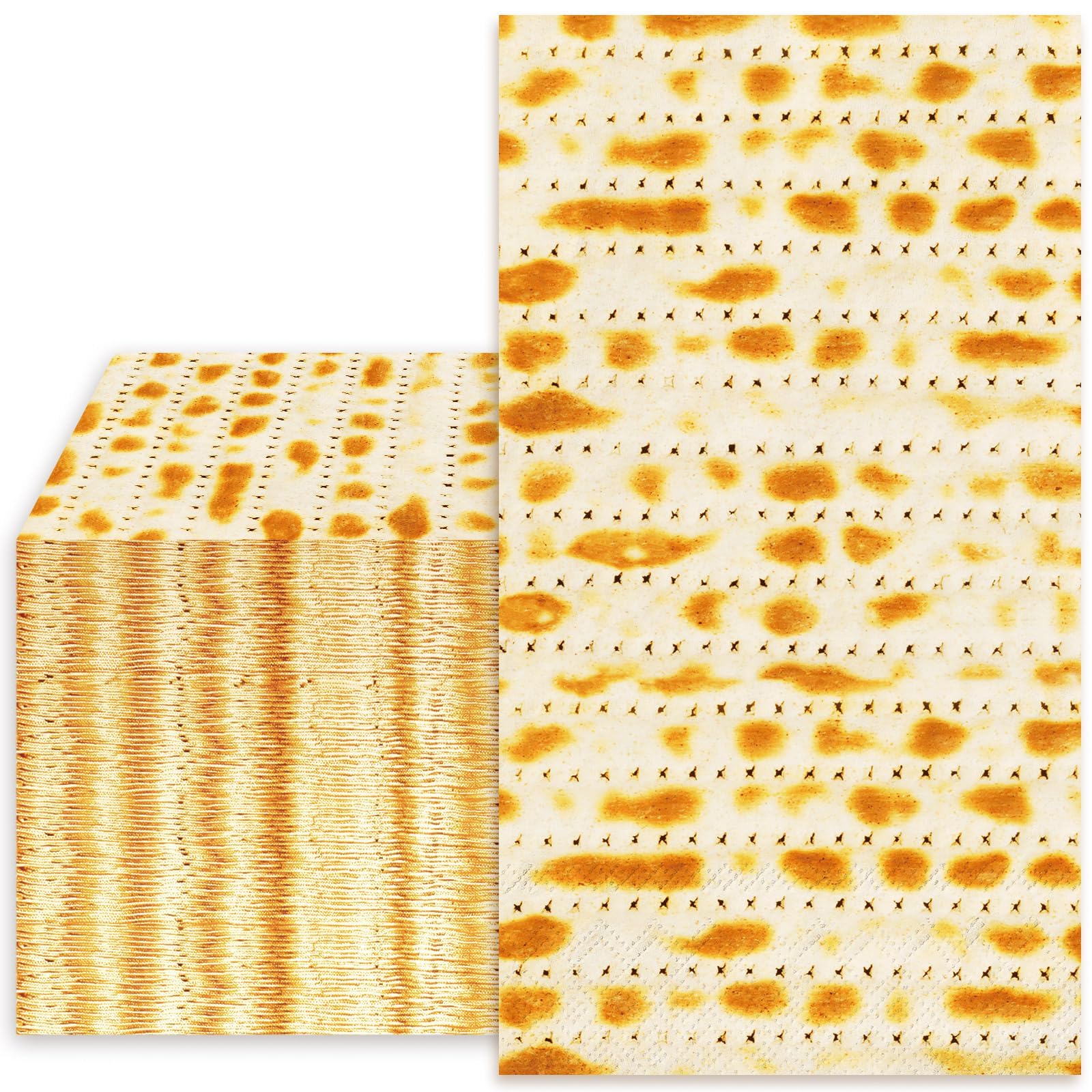 Whaline Lot de 80 serviettes en papier jetables pour invités de Pâque Matzo Seder - Serviettes de table pour fête et salle de bain