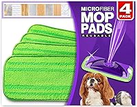 Vista 10 de Orighty Almohadillas reutilizables para trapeador compatibles con Swiffer WetJet – Recambio de microfibra lavable a máquina para limpieza del hogar
