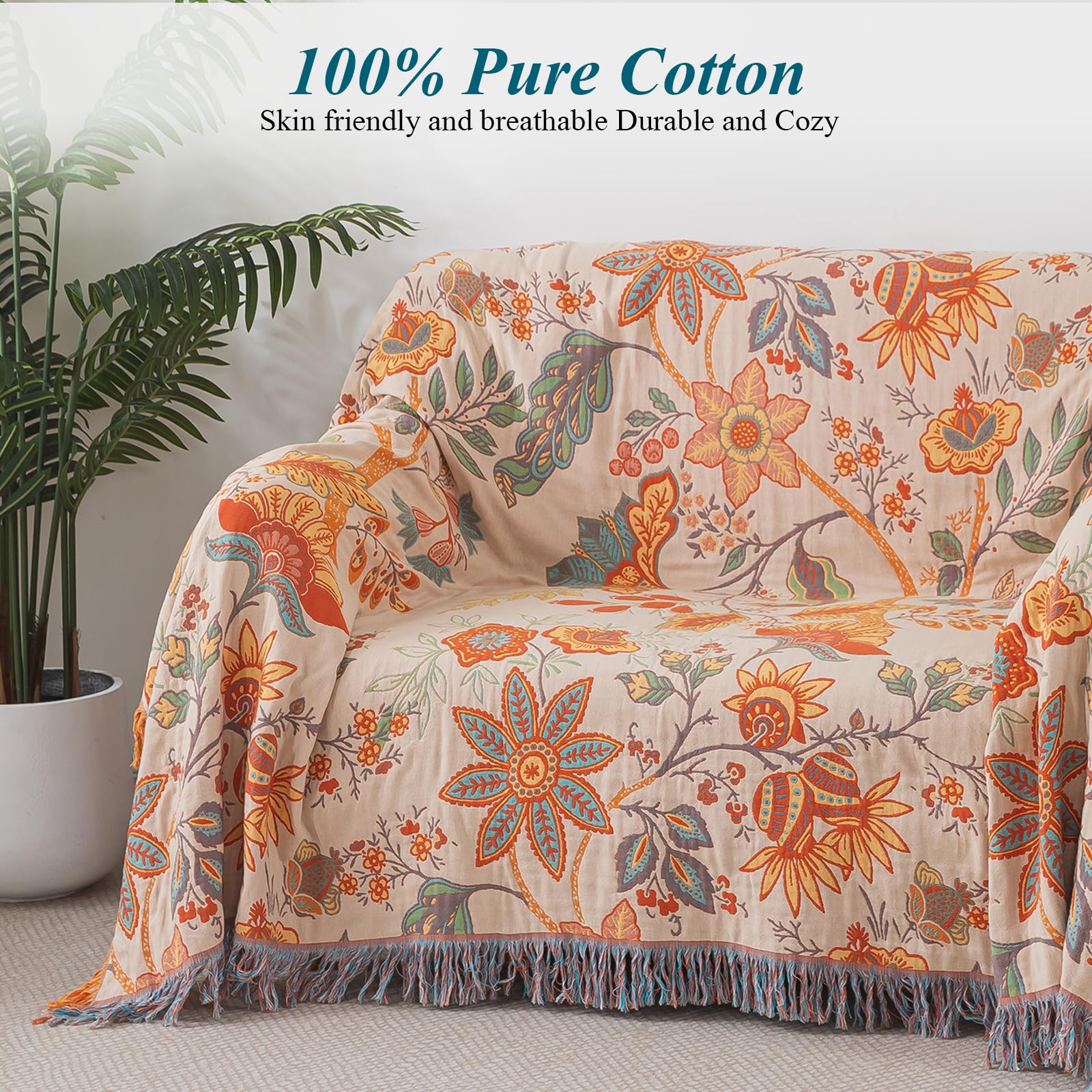 Boho Throw Blanket for Bed - Image 2