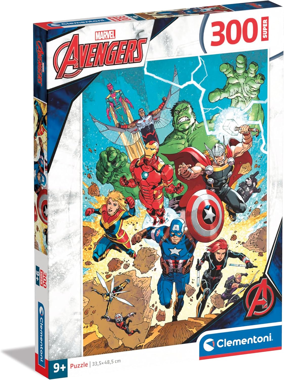 Clementoni Supercolor Marvel The Avengers-180 Pieces Children 9 Years, Superhero Puzzle, Made in Italy, Multicoloured, 21728