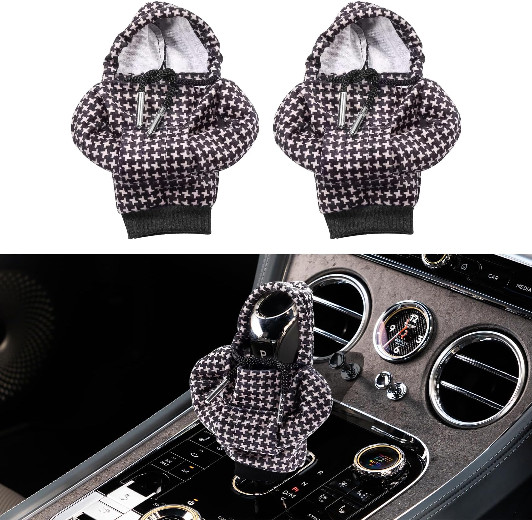 Universal Gear Shift Hoodie - 4.76Inch Funny Shifter Cover, Car Interior Accessory for Most Gear Shift Levers