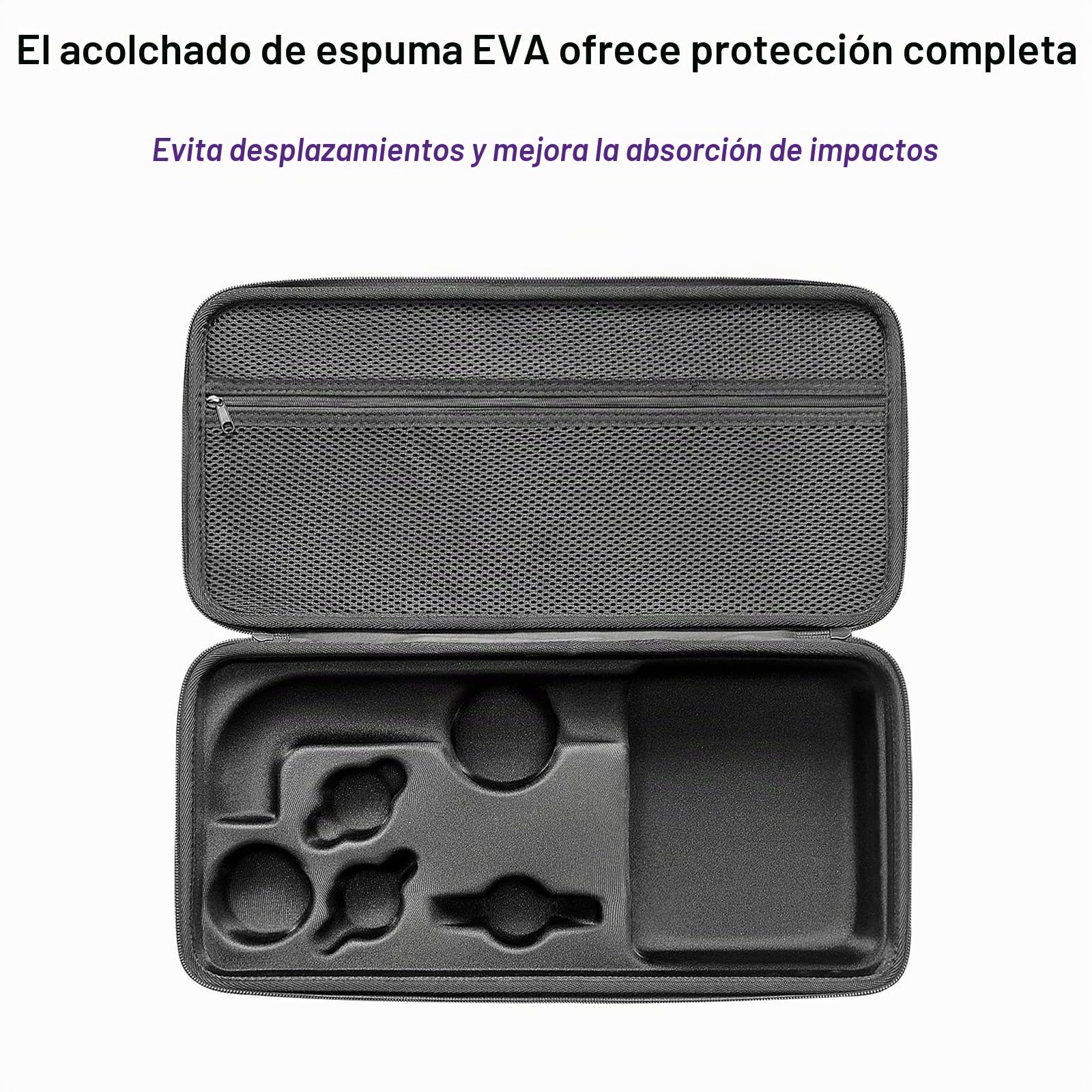 Funda rígida de viaje compatible con secador de pelo Dyson HD17 HD18, bolsa de almacenamiento de EVA para secador de pelo Supersonic R y accesorios