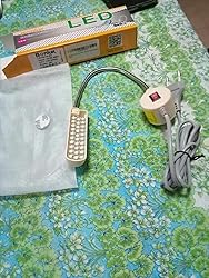 Lampada LED A Collo Di Cigno Per Macchina Da Cucire - 30 LED, Base Magnetica, 360&deg; Regolabile, 2W 180lm