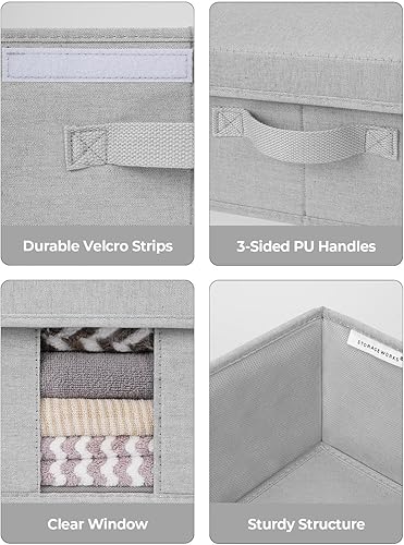 Miniatura 5 de StorageWorks Paquete de 2 contenedores grandes de almacenamiento debajo de la cama con tapas, contenedores de almacenamiento debajo de la cama con