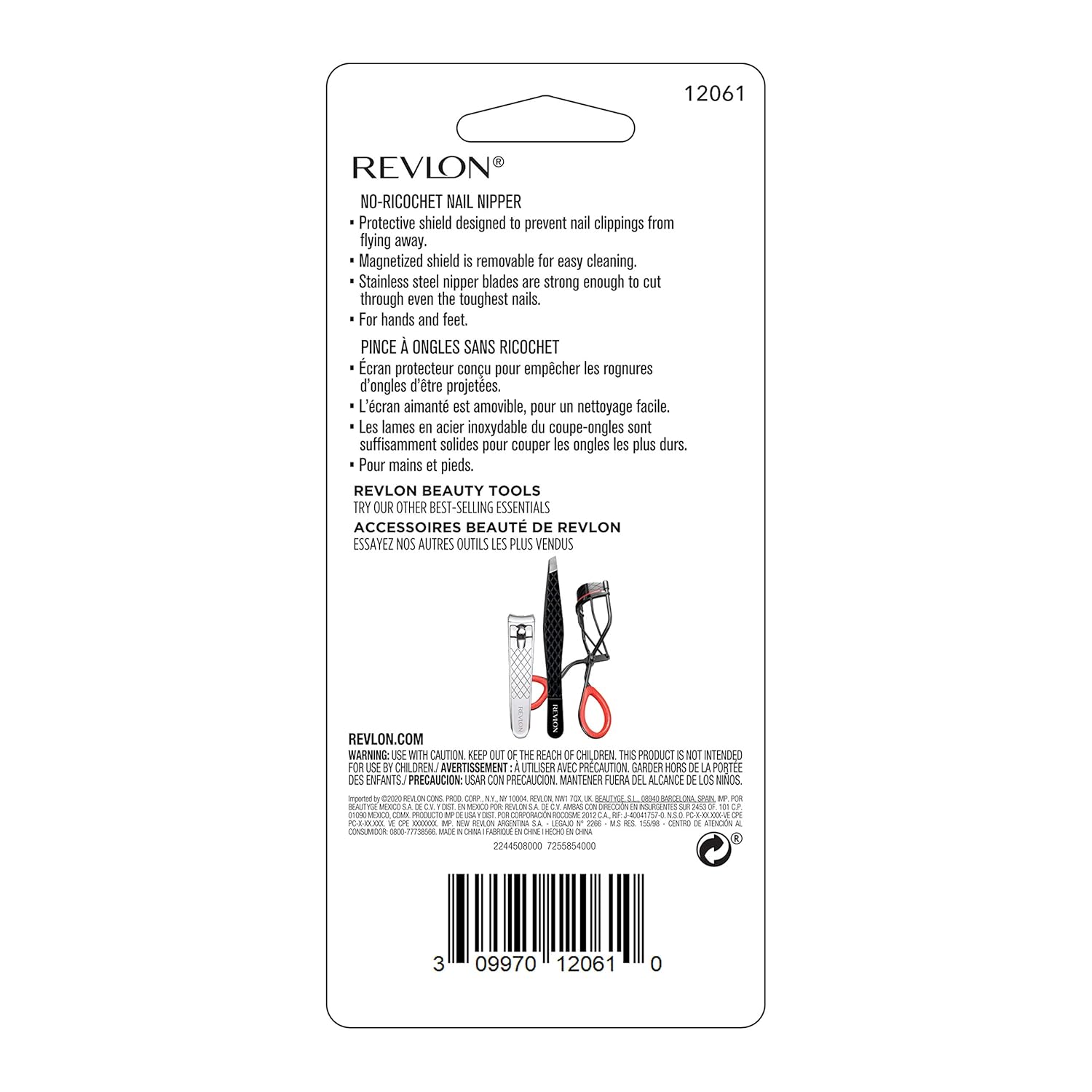 Revlon No-ricochet Nail Nipper, 1 count : Beauty & Personal Care