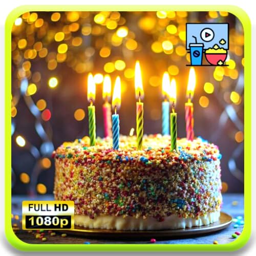 Birthday Radiance 4K Screensaver: Joyful Celebration, Vibrant Glow & Fire TV Party Timer